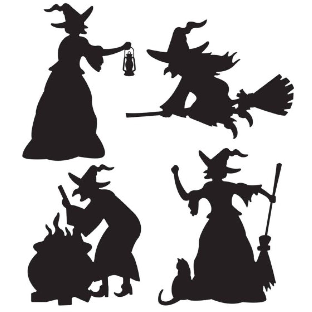 Beistle Witch Silhouettes - Pack of 4