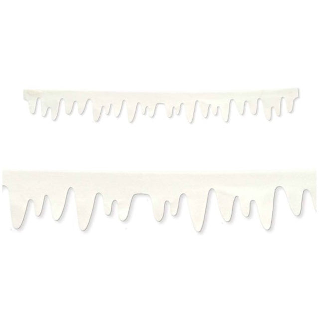 Beistle Fabric Icicle Decorations - pack of 2, 137cm long, durable fabric icicles for winter-themed decor.