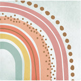 BOHO RAINBOW BEVERAGE NAPKINS - Pack of 16