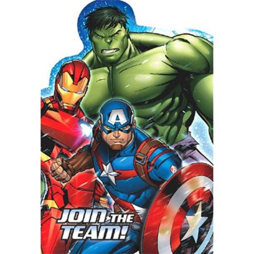 Avengers Epic Invitations & Envelopes - Pack of 8