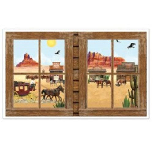 Western-themed cutout prop resembling a rustic window, perfect for photo opportunities at events like parties and weddings.