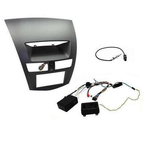 Facia Mazda BT50 Install Kit 2012 On with double din facia, steering wheel interface, and safety feature retention.