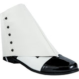 Roaring 20's Gangster White Spats - Pack of 2