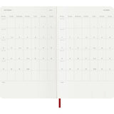 2027 Moleskine Daily Softcover Large Scarlet Red 12-Month Diary