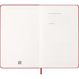 2027 Moleskine Weekly With Notes Hardcover Large Scarlet Red 12-Month Diary
