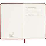 2027 Moleskine Weekly With Notes Hardcover Pocket Scarlet Red 12-Month Diary