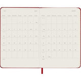 2027 Moleskine Weekly With Notes Hardcover Pocket Scarlet Red 12-Month Diary