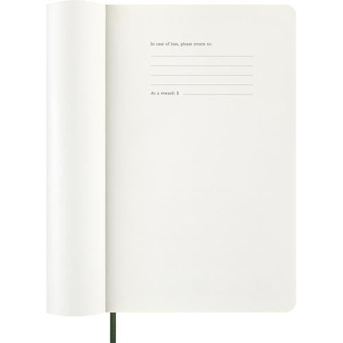 2027 Moleskine Weekly With Notes Softcover Large Myrtle Green 12-Month Diary