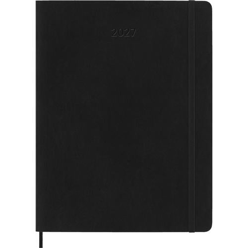 2027 Moleskine Weekly With Notes Softcover XL Black 12-Month Diary