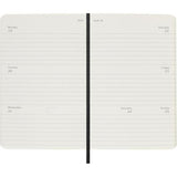 2027 Moleskine Weekly Horizontal Softcover Pocket Black 12-Month Diary