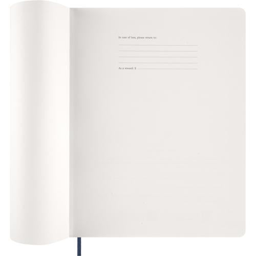 2027 Moleskine Essential Softcover Weekly Vertical XXL Sapphire Blue Planner