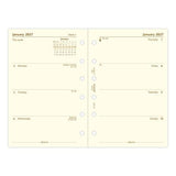 2027 Filofax Week to View Pocket Cotton Cream Organiser Refill