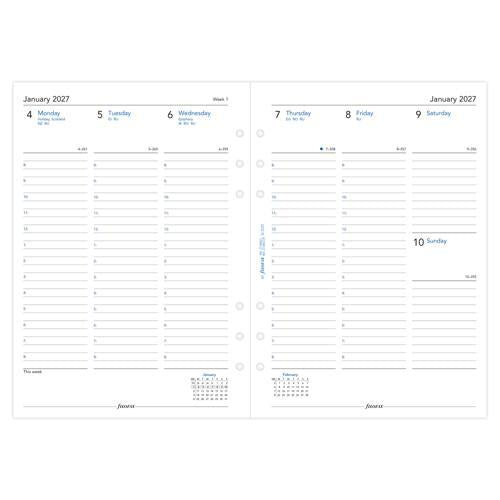 2027 Filofax Week to View with Appointments A5 Organiser Refill