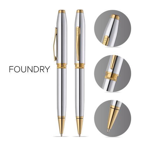 Ballpoint Pen - Cross Foundry Chrome Medalist
