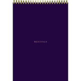 Meeting Notes Notepad B5 Wiro 50 Sheets Mulberry - Collins