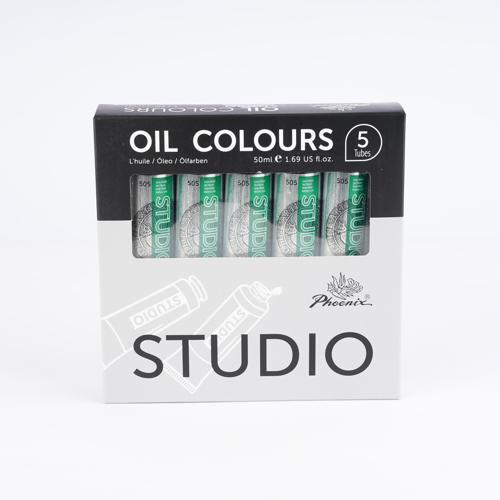Oil Paint Mid Green 505 50ml - Phoenix