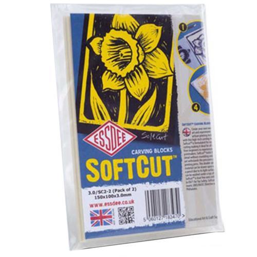 SoftCut Printing Blocks 100x75mm 10 Pack - Essdee