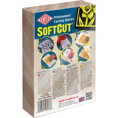 SoftCut Printing Blocks 150x100mm 10 Pack - Essdee