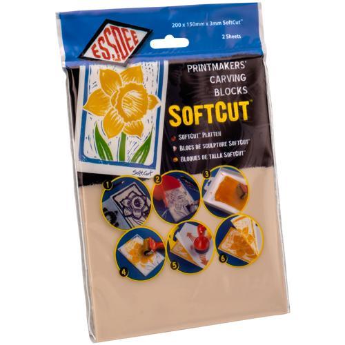 SoftCut Printing Blocks 200x150mm 2 Pack - Essdee