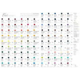 PWC Extra Fine Watercolour 104-Colour Dot Chart - ShinHan