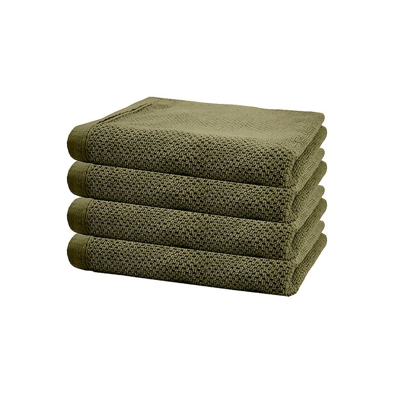 Angove 4pack Hand Towel 40x70cm Olive