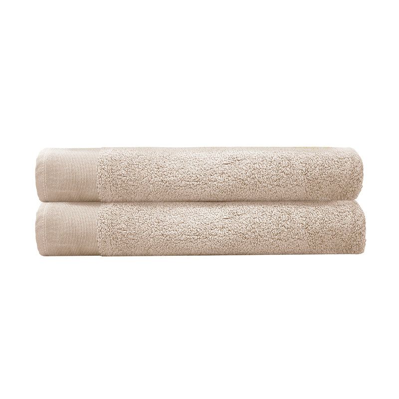 Elvire Bath Sheet 2 Pack Buff