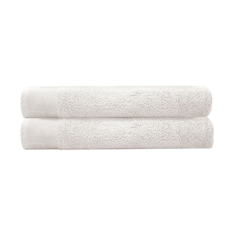 Elvire Bath Sheet 2 Pack Ivory