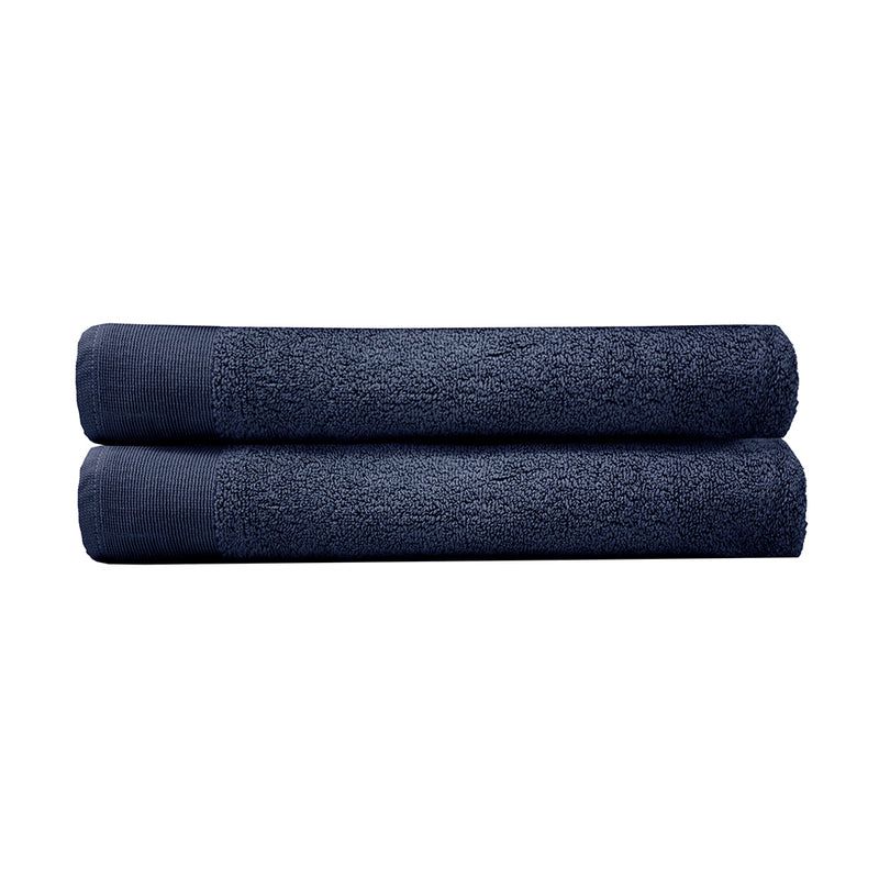 Elvire Bath Sheet 2 Pack Navy