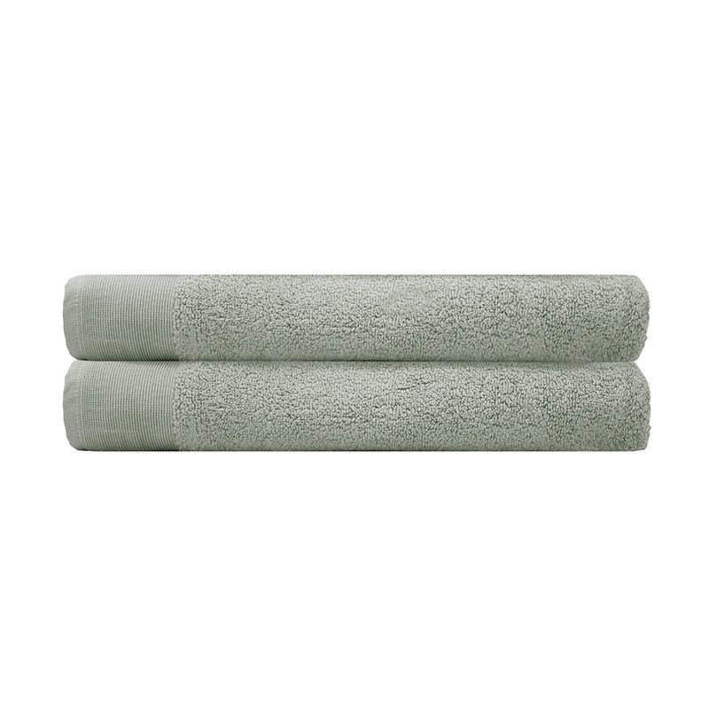 Elvire Bath Sheet 2 Pack Sage