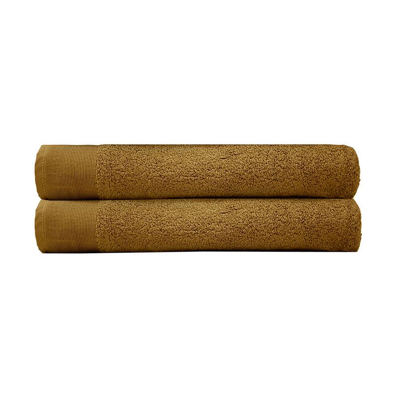 Elvire Bath Sheet 2 Pack Tobacco