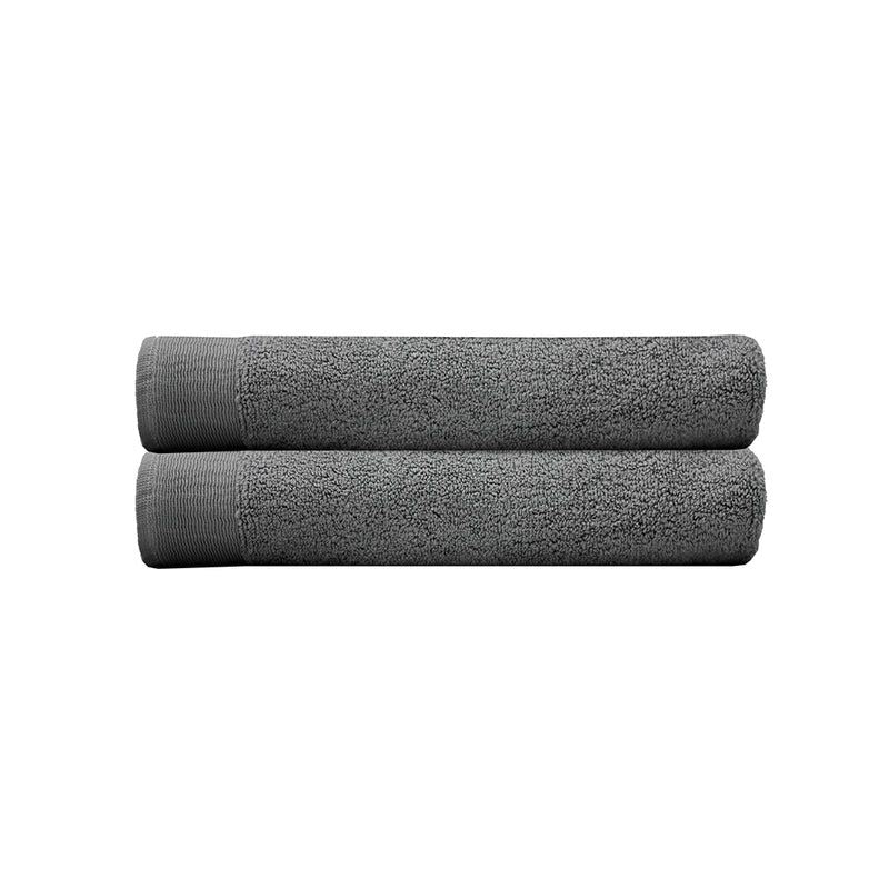 Elvire Bath Towel 2 Pack Pewter