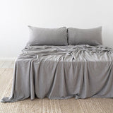 King Single Sheet Set - BedT Organica Grey