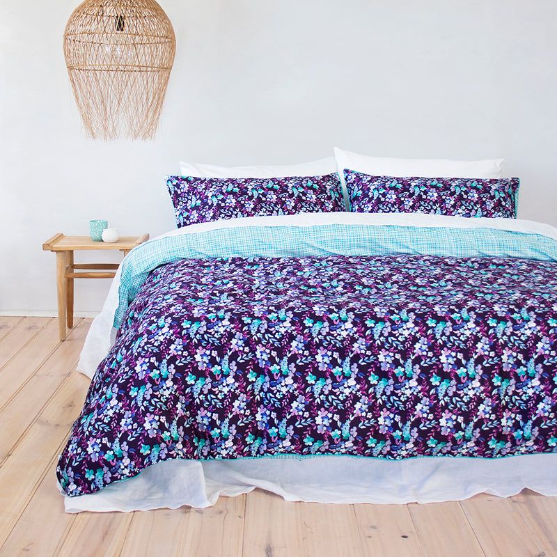 Queen Duvet Cover - Quilt / Set Evelyn