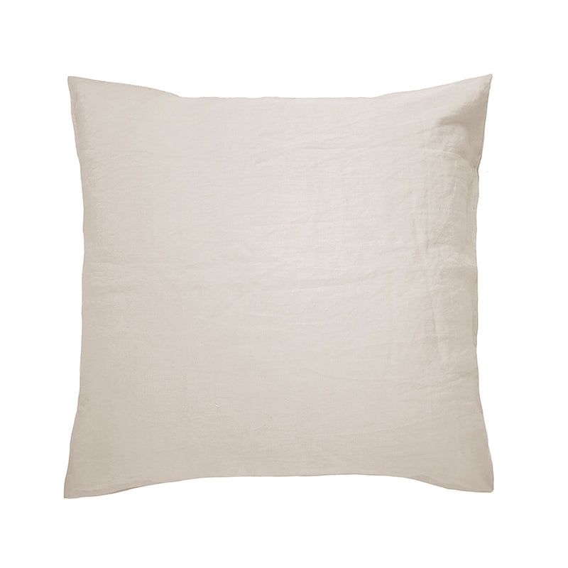 Linen Euro Pillowcase Pebble