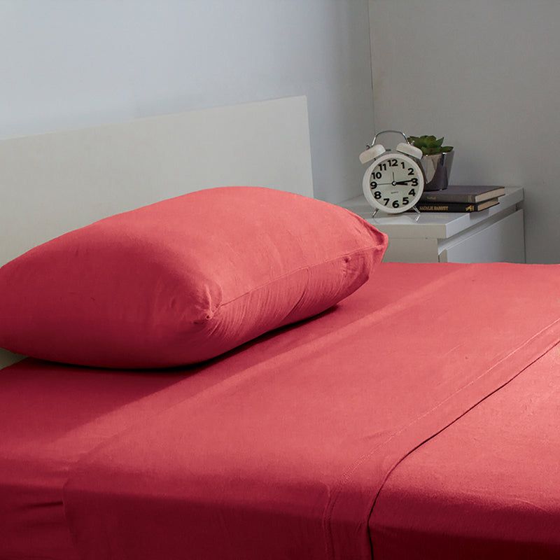 Single Sheet Set - Bed Ruby