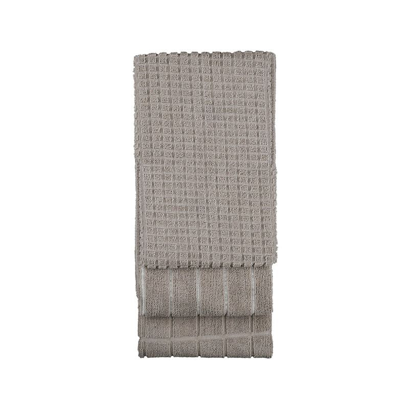 Microfibre 3pc Kitchen Towel Set Grey