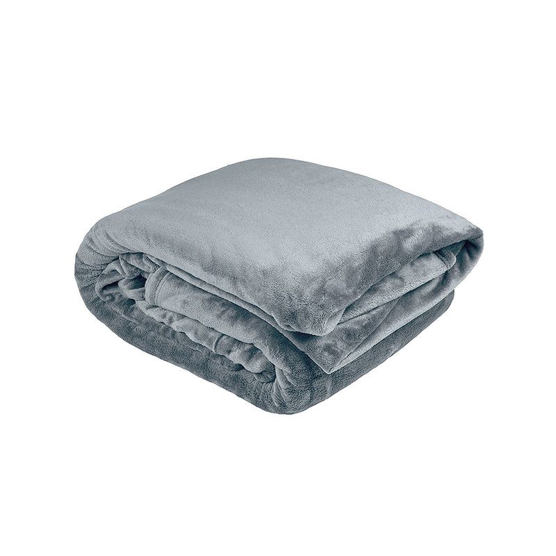 Single Ultraplush Blanket Steel Blue