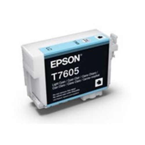 Epson UltraChrome HD T7605 Light Cyan Ink Cartridge - Original Ink for Exceptional Prints