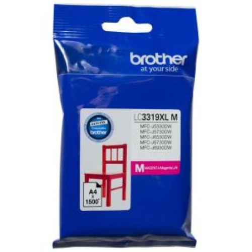 Original Brother LC3319XLM Magenta Ink Cartridge - High Yield for MFCJ Printers - 1500 Pages