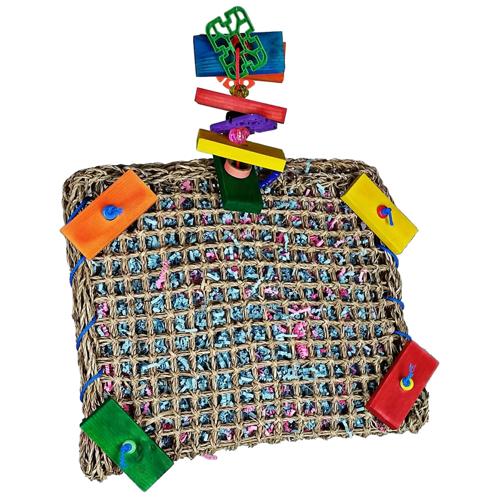 Bird Toy - Vine Mat Forage Pouch 35x30cm
