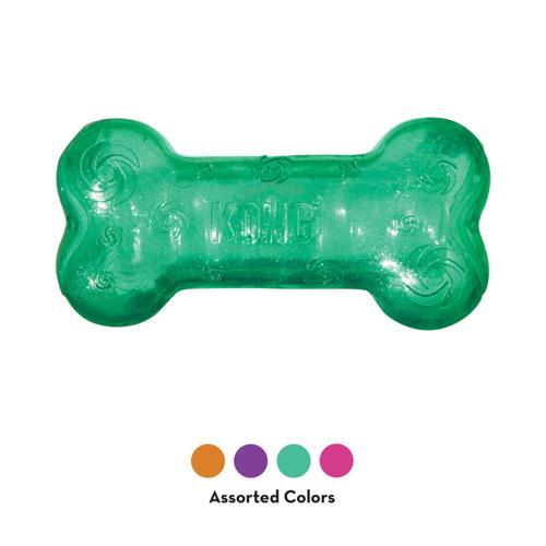 Dog Toy - KONG Squeezz Crackle Bone Med