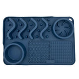 Dog - Slow Feeder Double Bento Mat Blue 30x20cm