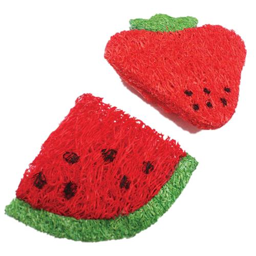 Small Animal - Loofah Strawberry and Watermelon Slice