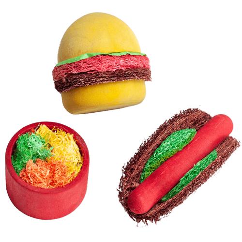 Small Animal - Summer Cookout Wood & Loofah Chews