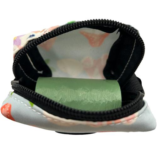 Latched Poop Bag Holder - Pink Rose