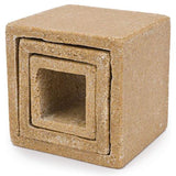 Aquatic Ornament - Cube Stone Hide-Away 3pk