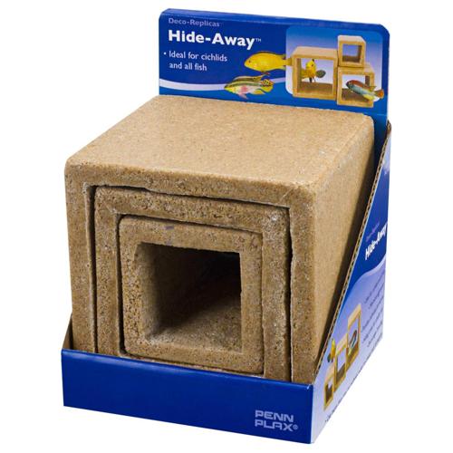 Aquatic Ornament - Cube Stone Hide-Away 3pk