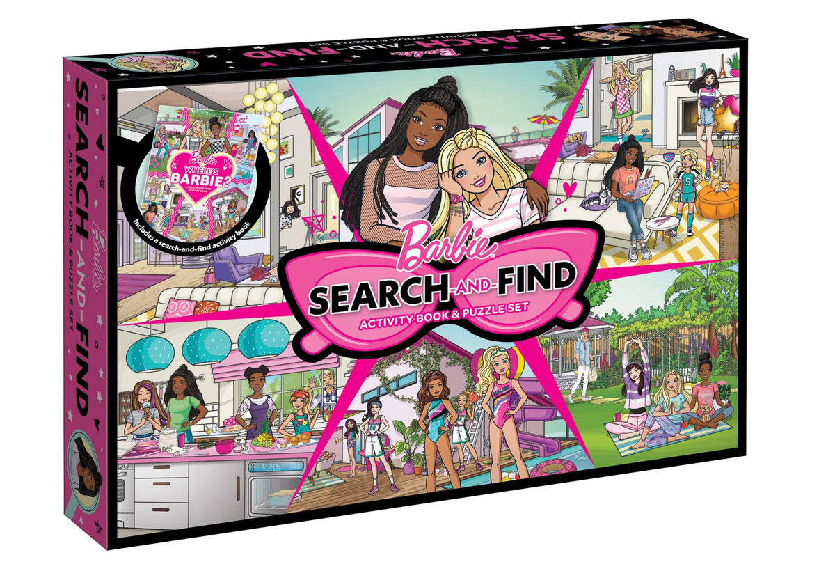 Barbie: Search-and-Find Activity Book and Puzzle Set (Mattel: 200 Pieces)