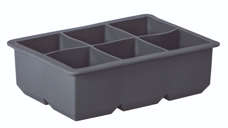 Avanti Sil 6 Cup King Ice Cube Tray Charcoal