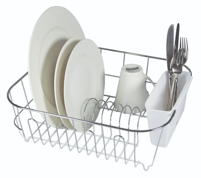 Avanti Small Slimline Dishrack - White